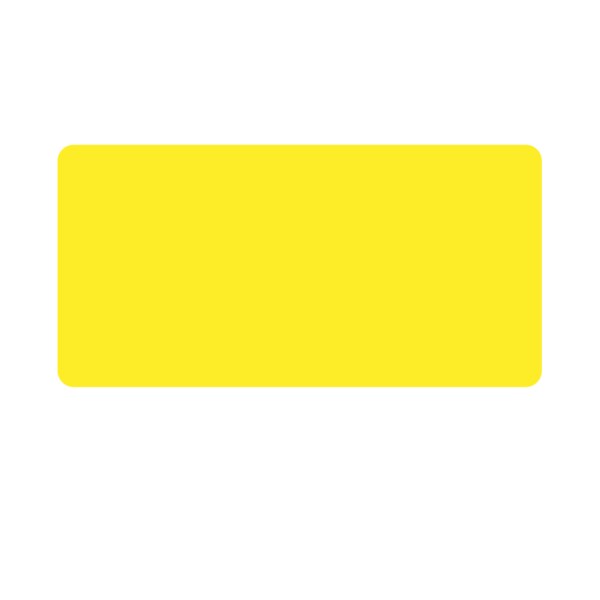 Intravenous Bag Label, Removable Pinfed 2" x 4" Yellow